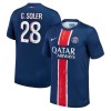 Paris Saint-Germain Carlos Soler 28 Hjemme 2024-25 - Herre Fotballdrakt